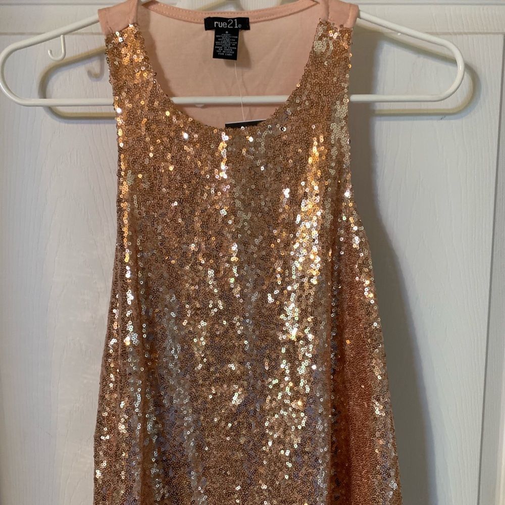Juniors Sparkly Tank Top